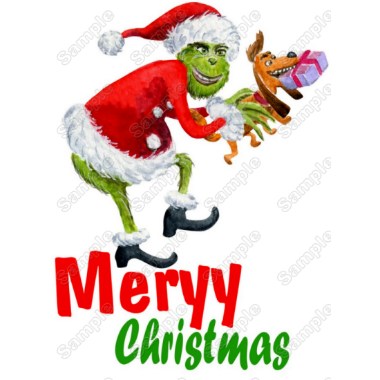 Grinch Christmas Heat Iron On Transfer for T shirts N34 (KRAFTYME.COM)