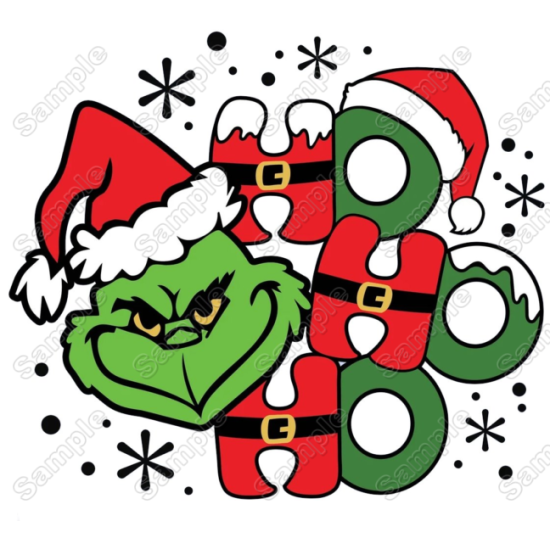 Grinch Christmas  Heat Iron On Transfer for T shirts NB1 (KRAFTYME.COM)