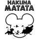 Hakuna Matata  Mickey Mouse Ears Iron On Transfer Vinyl HTV (KRAFTYME.COM)