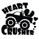 Heart Crusher Truck  Iron On Transfer Vinyl HTV (KRAFTYME.COM)