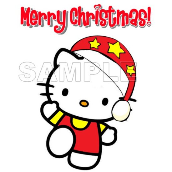 Hello Kitty Christmas  Heat Iron On Transfer for T shirts N31 (KRAFTYME.COM)