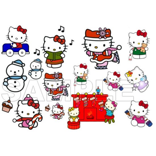 Hello Kitty  Christmas  T Shirt Iron on Transfer    N9 (KRAFTYME.COM)