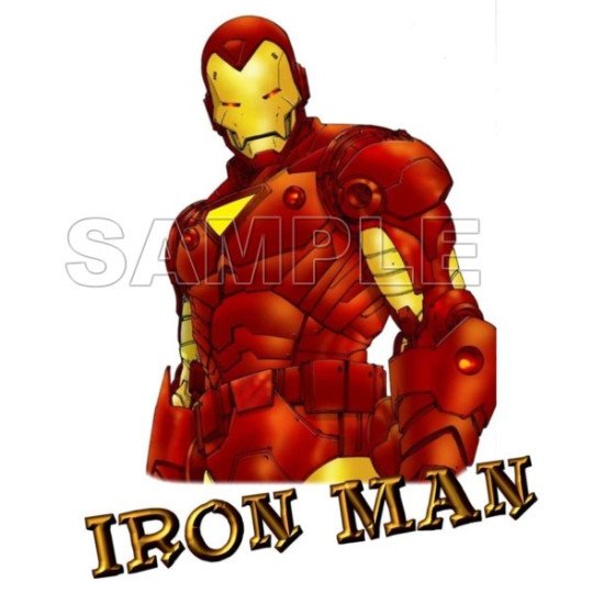 Iron Man  T Shirt Iron on Transfer  N2 (KRAFTYME.COM)