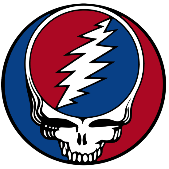 Jerry Garcia Grateful Dead Steal Your Face T Shirt Iron on Transfer (KRAFTYME.COM)