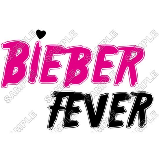 Justin Bieber  Fever  T Shirt  Iron on Transfer   N14 (KRAFTYME.COM)