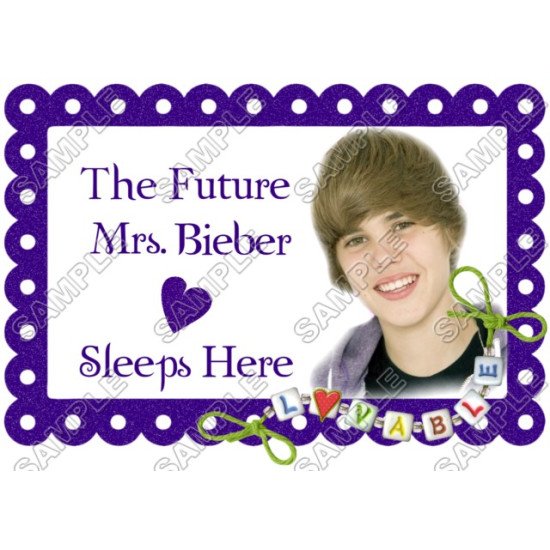 Justin Bieber Pillowcase  Iron on Transfer  N17 (KRAFTYME.COM)