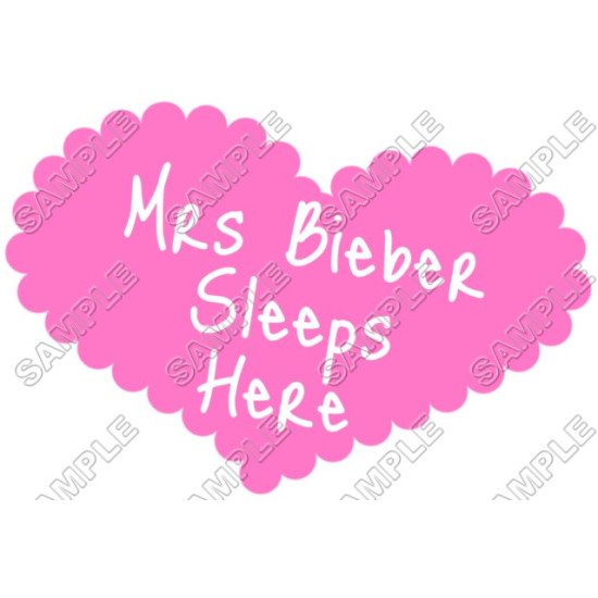 Justin Bieber Pillowcase  Iron on Transfer  N18 (KRAFTYME.COM)