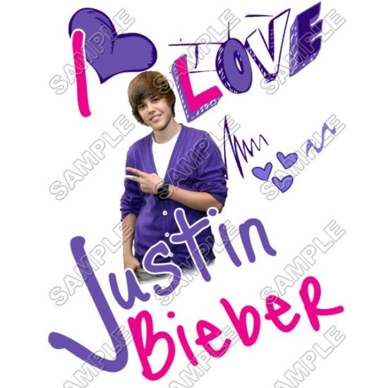 Justin Bieber T Shirt  Iron on Transfer  N2 (KRAFTYME.COM)