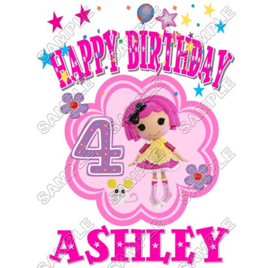 Lalaloopsy Birthday Personalized Custom T Shirt Iron on Transfer  N2 (KRAFTYME.COM)