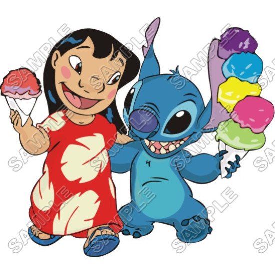 Lilo and  Stitch  T Shirt Iron on Transfer  N11 (KRAFTYME.COM)