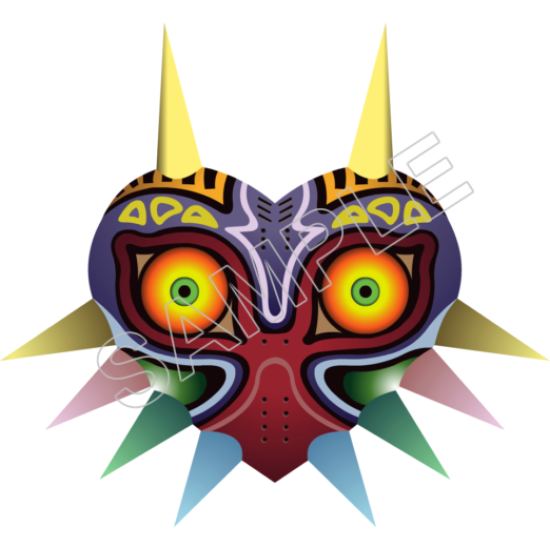 Majoras mask,  Zelda,T Shirt Iron on Transfer  N14 (KRAFTYME.COM)