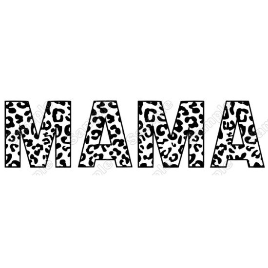 Mama leopard  Iron On Transfer Vinyl HTV (KRAFTYME.COM)