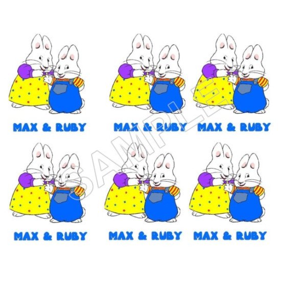 Max and Ruby  T Shirt Iron on Transfer    N1 (KRAFTYME.COM)