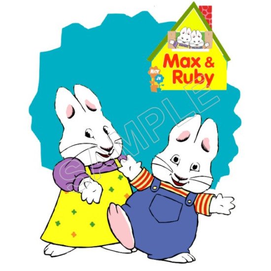 Max and Ruby T Shirt Iron on Transfer  N4 (KRAFTYME.COM)