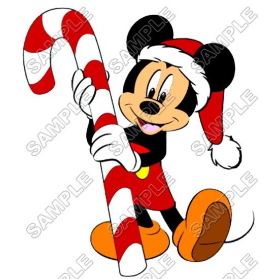 Mickey Mouse  Christmas  Santa   T Shirt Iron on Transfer  N25 (KRAFTYME.COM)