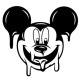 Mickey Mouse  Dripping Iron On Transfer Vinyl HTV (KRAFTYME.COM)