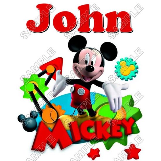 Mickey Mouse  Personalized  Custom  T Shirt Iron on Transfer  N30 (KRAFTYME.COM)