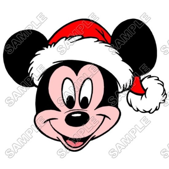 Mickey Mouse  Santa Christmas  T Shirt Iron on Transfer   N37 (KRAFTYME.COM)