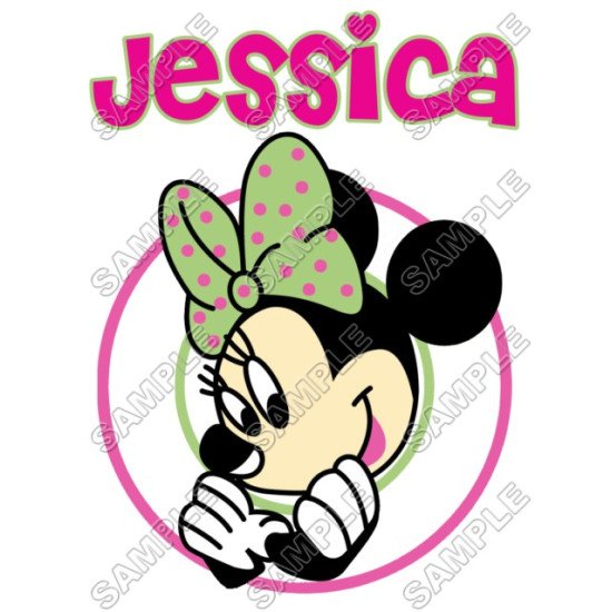 Minnie Mouse  Birthday  Personalized  Custom  T Shirt Iron on Transfer  N4 (KRAFTYME.COM)