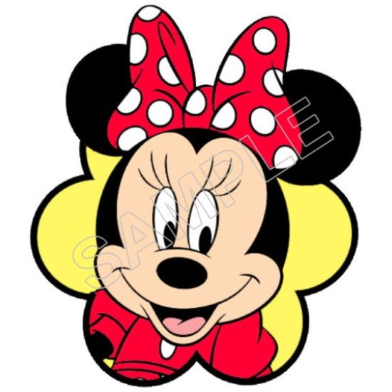 Minnie Mouse Red  Bow  T Shirt Iron on Transfer    N52 (KRAFTYME.COM)