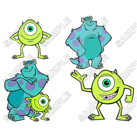 Monsters, Inc. T Shirt Iron on Transfer  N3 (KRAFTYME.COM)