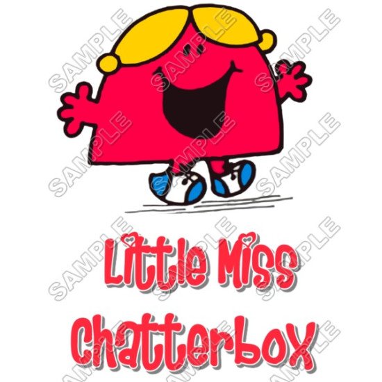 Mr Men and Little Miss  Chatterbox  T Shirt Iron on Transfer  N26 (KRAFTYME.COM)