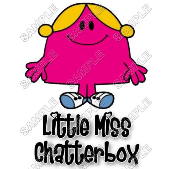 Mr Men and Little Miss Chatterbox T Shirt Iron on Transfer  N27 (KRAFTYME.COM)