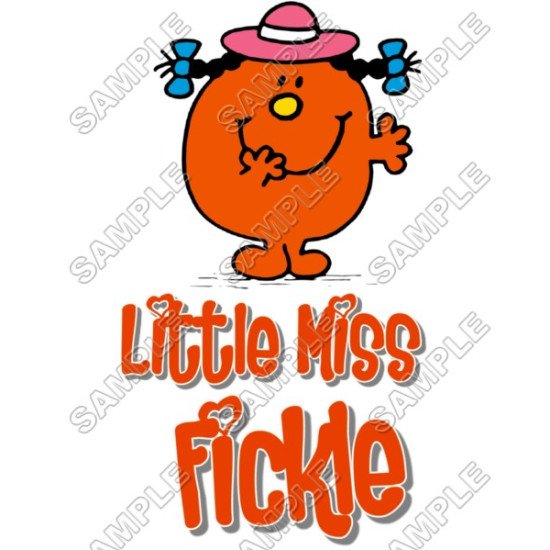 Mr Men and Little Miss Fickle  T Shirt Iron on Transfer  N41 (KRAFTYME.COM)