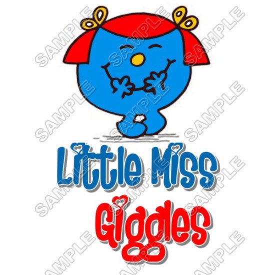 Mr Men and Little Miss Giggles  T Shirt Iron on Transfer  N42 (KRAFTYME.COM)