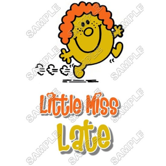 Mr Men and Little Miss Late T Shirt Iron on Transfer  N30 (KRAFTYME.COM)