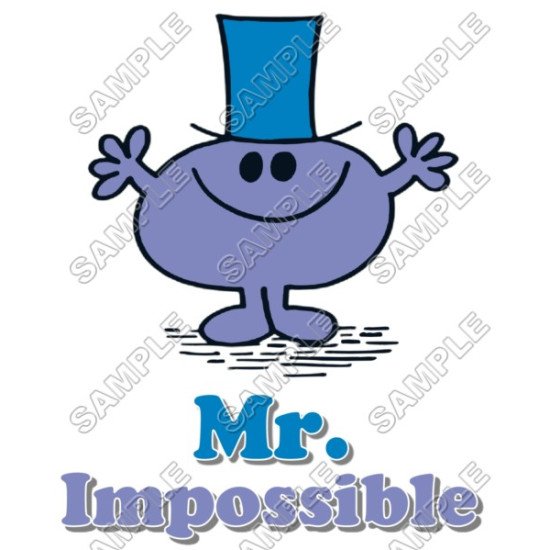 Mr Men and Little Miss Mr. Impossible T Shirt Iron on Transfer  N11 (KRAFTYME.COM)