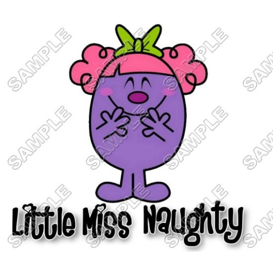 Mr Men and Little Miss Naughty T Shirt Iron on Transfer  N48 (KRAFTYME.COM)