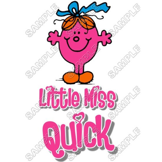 Mr Men and Little Miss Quick  T Shirt Iron on Transfer  N51 (KRAFTYME.COM)