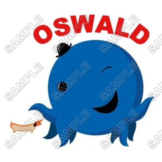 Oswald the Octopus Heat Iron On Transfer for T shirts N1 (KRAFTYME.COM)