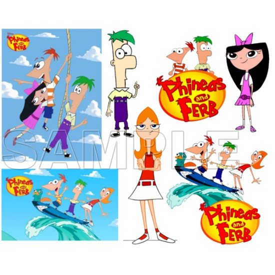 Phineas and Ferb Heat Iron On Transfer for T shirts N1 (KRAFTYME.COM)