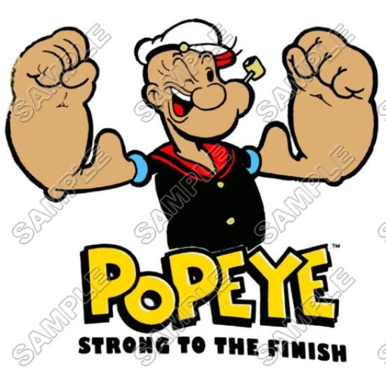 Popeye  Heat Iron On Transfer for T shirts N8 (KRAFTYME.COM)