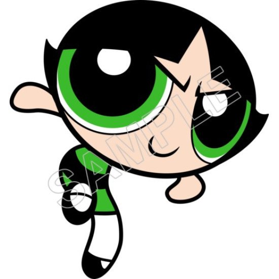 Powerpuff Girls Buttercup Heat Iron On Transfer for T shirts N10 (KRAFTYME.COM)