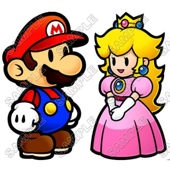 Princess Peach Super Mario Heat Iron On Transfer for T shirts N2 (KRAFTYME.COM)