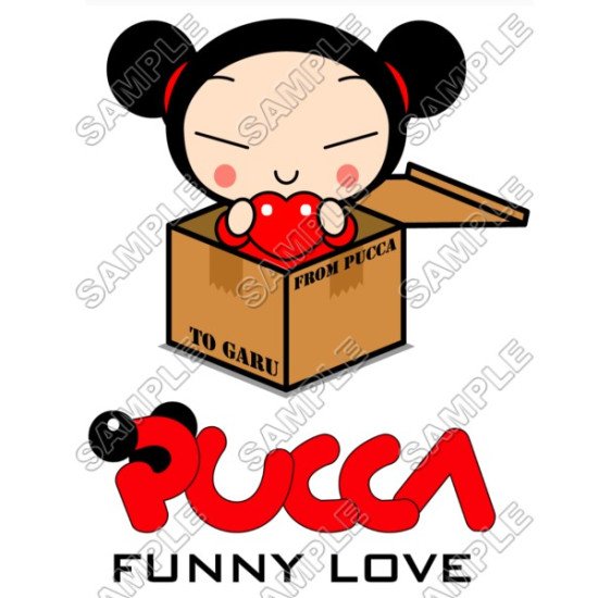 Pucca Valentines Heat Iron On Transfer for T shirts N6 (KRAFTYME.COM)