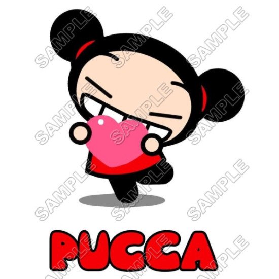 Pucca Valentines Heat Iron On Transfer for T shirts N7 (KRAFTYME.COM)