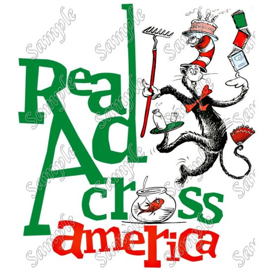 Read Across America  Heat Iron On Transfer for T shirts N34 (KRAFTYME.COM)