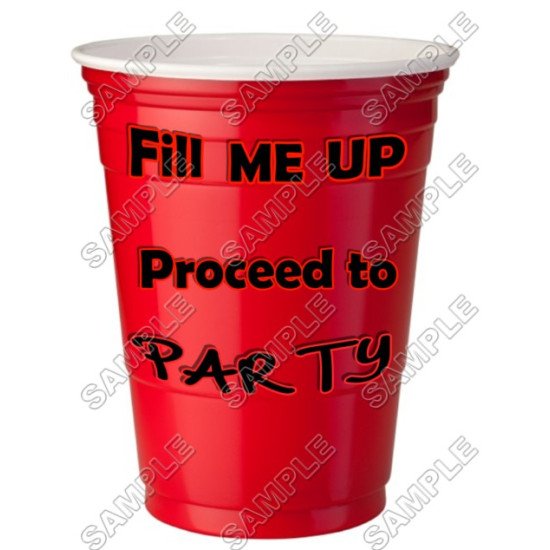 Red Solo Cup Toby Keith  T Shirt Iron on Transfer    N1 (KRAFTYME.COM)