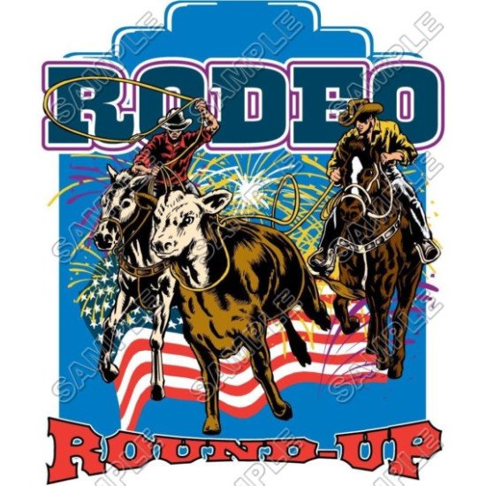 Rodeo Heat Iron On Transfer for T shirts N1 (KRAFTYME.COM)