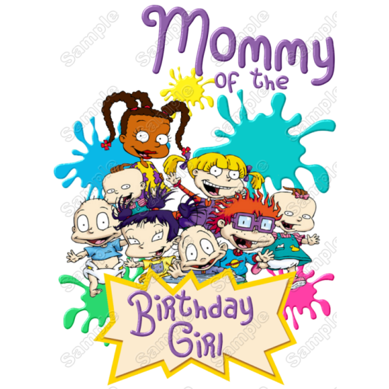 Rugrats Birthday Personalized Custom Heat Iron On Transfer for T shirts N7 (KRAFTYME.COM)