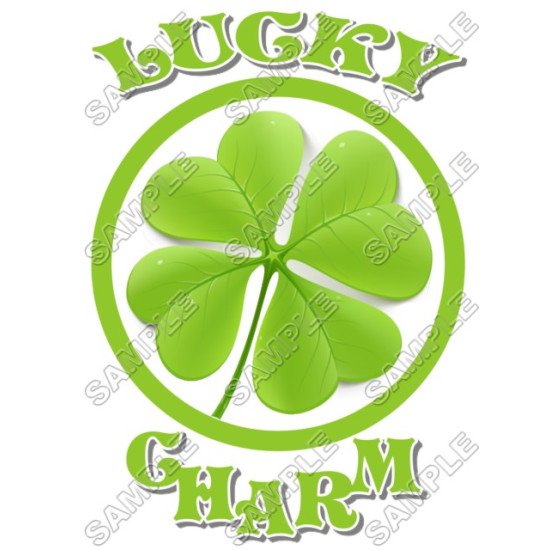 Saint Patricks  ~ Lucky Charm ~  Heat Iron On Transfer for T shirts N1 (KRAFTYME.COM)