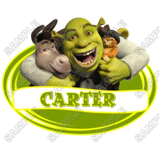 Shrek Birthday  Personalized  Custom  Heat Iron On Transfer for T shirts N101 (KRAFTYME.COM)