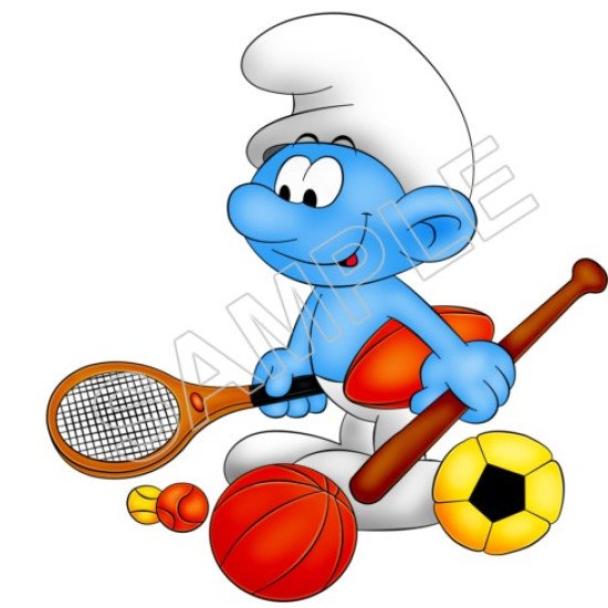 Smurfs Heat Iron On Transfer for T shirts N45 (KRAFTYME.COM)