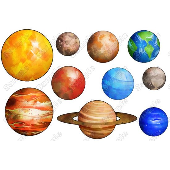 Solar System Planets  T Shirt Iron on Transfer    N16 (KRAFTYME.COM)