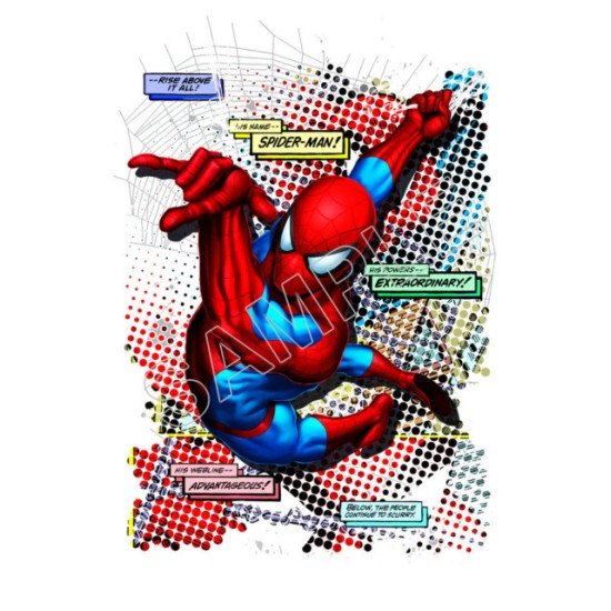 Spider - Man Heat Iron On Transfer for T shirts N8 (KRAFTYME.COM)