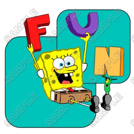 SpongeBob  Heat Iron On Transfer for T shirts N2 (KRAFTYME.COM)